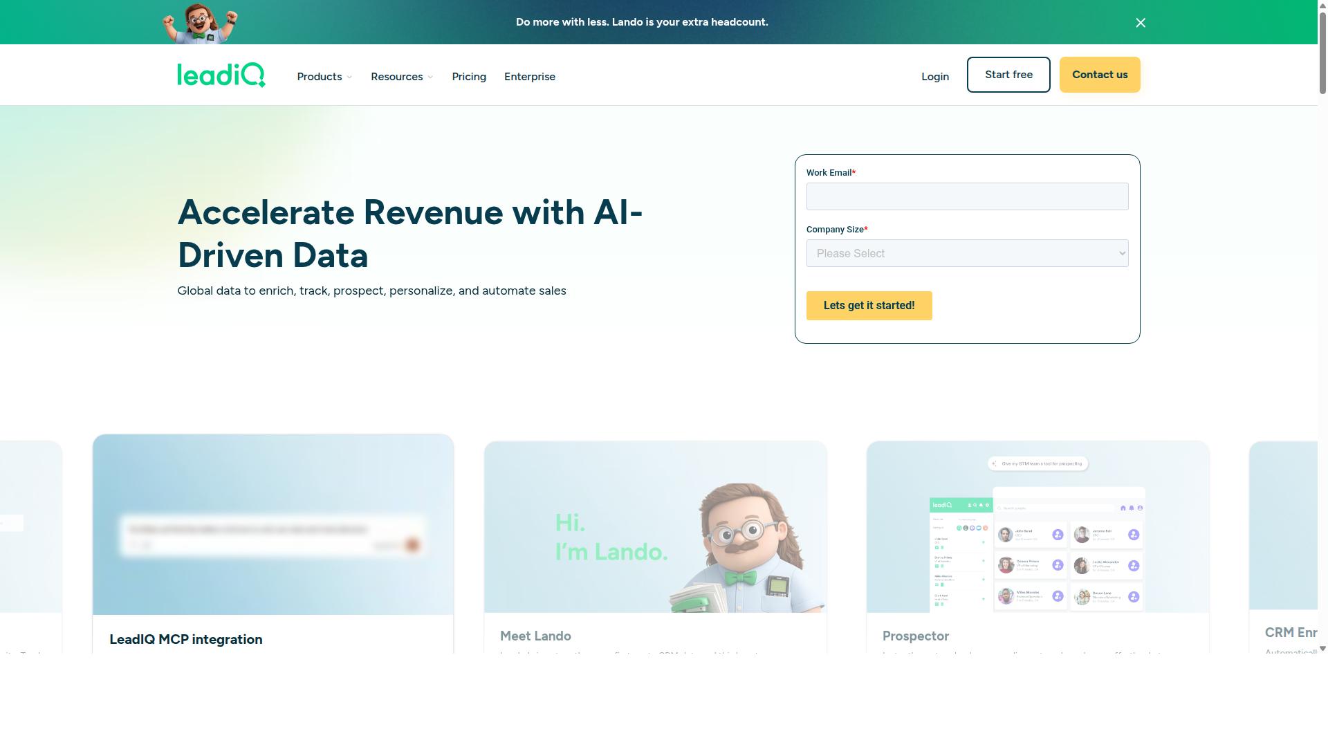 LeadIQ website